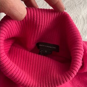 French Connection Vibrant Pink Cowl Neck Sweater